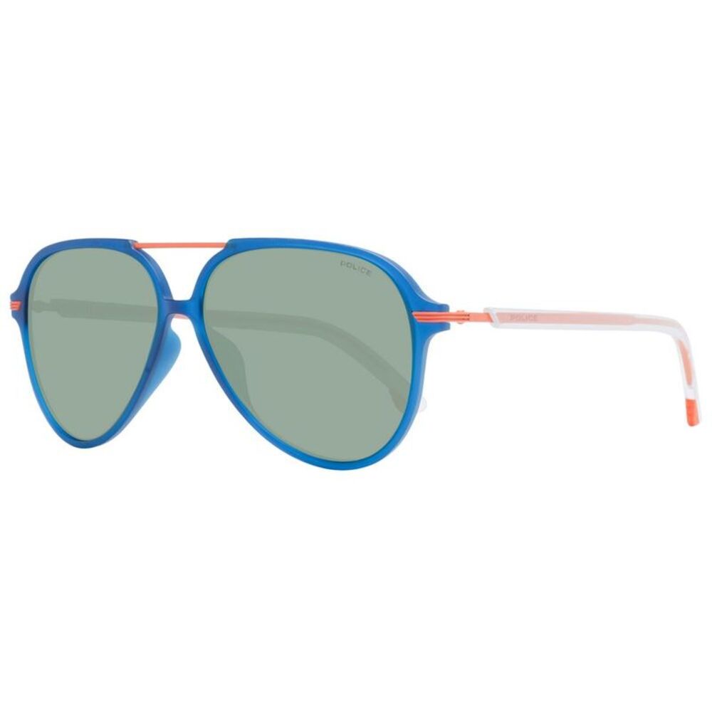 Police Blue Plastic Men's Sunglasses